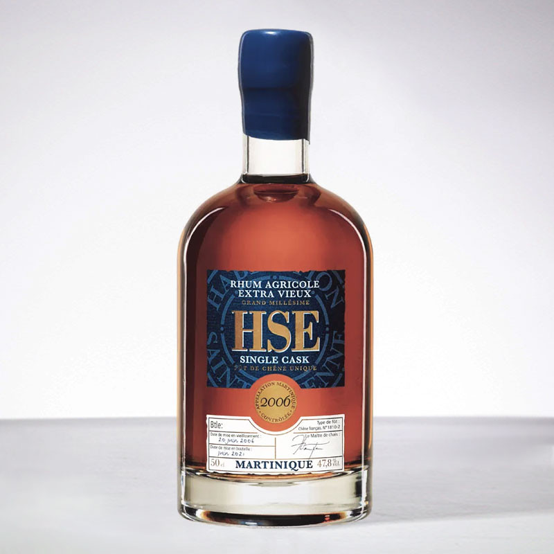 HSE - Millésime 2006 - Single Cask - Numéroté - Rhum hors d'âge - 47,8° - 50cl