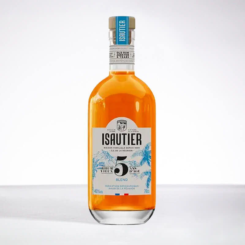 ISAUTIER - 5 ans - Rhum très vieux - Rhum traditionnel de La Réunion