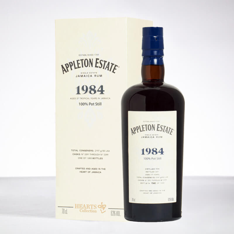 APPLETON ESTATE - Hearts Collection - Millésime 1984 - Rhum hors d'âge - 63° - 70cl