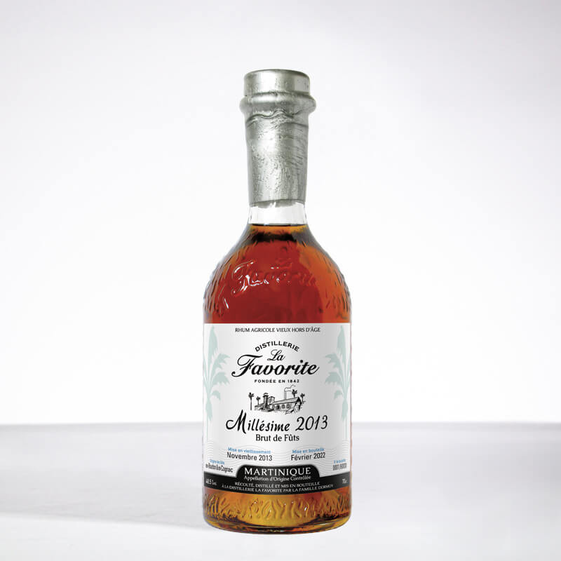 LA FAVORITE - Millésime 2013 - Numéroté - Rhum hors d'âge - 48,5° - 70cl