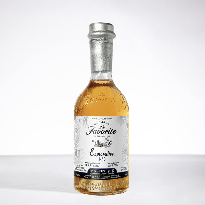 LA FAVORITE - Cuvée Exploration n°3 - Bernsteinfarbener Rum - 49,8° - 70cl