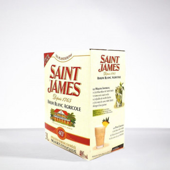 SAINT JAMES - Weißer Rum - BIB - 40° - 300cl