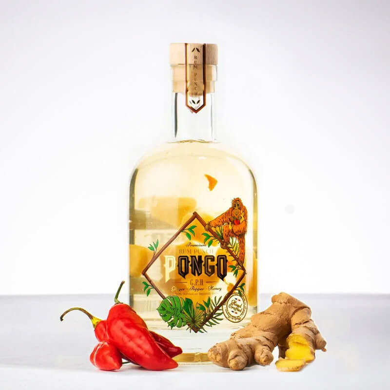 PONGO - Gingembre Piment Miel - GPH - Rhum arrangé - 30° - 70cl