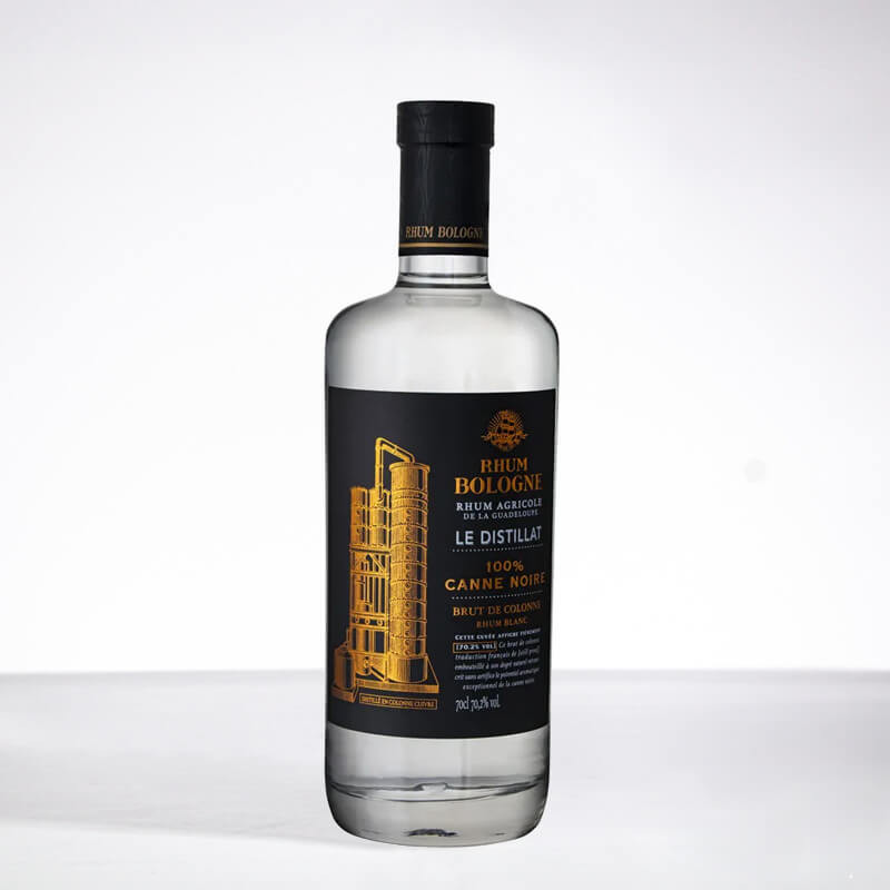 Rhum Bologne - Le Distillat Black Cane - Brut de colonne Guadeloupe