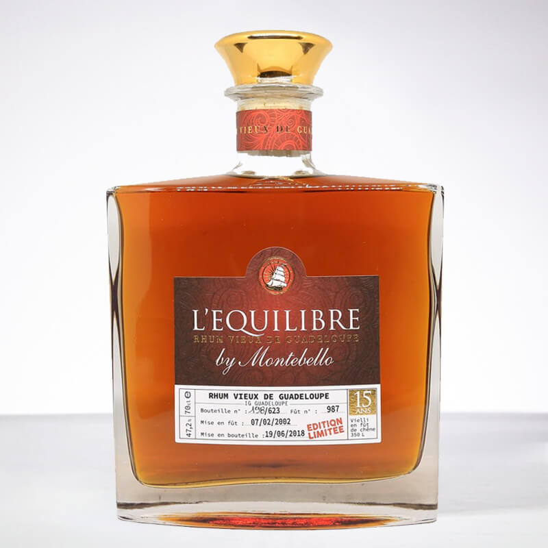 MONTEBELLO - L'Équilibre 2004 - 15 ans - Numéroté - Rhum Hors d'âge - 47,2° - 70cl