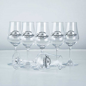 LA FAVORITE - Verres à rhum vieux - 15 cl - lot de 6