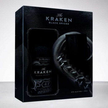 KRAKEN - Black Spiced Perfect Storm - Box mit 1 Glas - 47° - 70cl