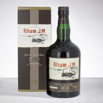 RHUM JM - Millésime 2012 - Extra Alter Rum - Brut de fût - 42,3° - 70cl
