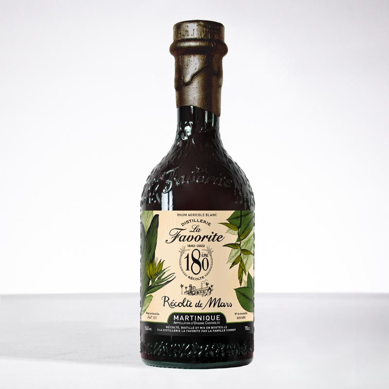 LA FAVORITE - Récolte de mars - 180ème récolte - Rhum blanc - Numéroté - 56° - 70cl LA FAVORITE - Récolte de mars - 180ème récolte - Rhum blanc - Numéroté - 56° - 70cl