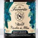 LA FAVORITE - Récolte de Mai - 180ème récolte - Rhum blanc - numéroté - 56° - 70cl