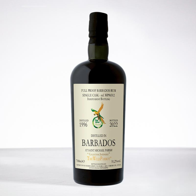 The Wild Parrot - BARBADOS - Jahrgang 1996 - Antipodes HID - 51.2% - 70cl