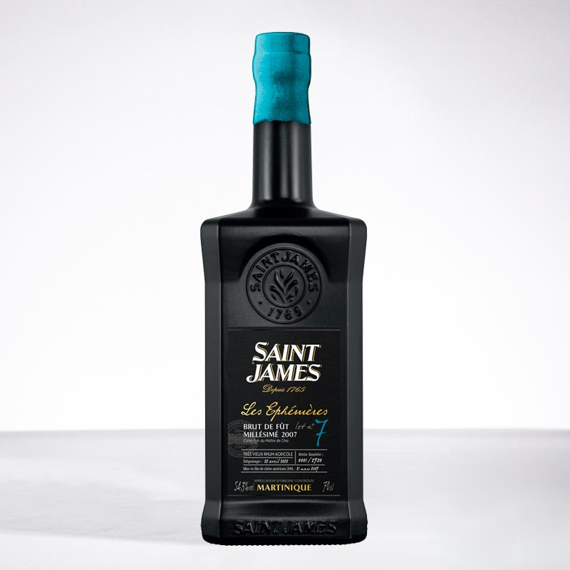 SAINT JAMES - Éphémères N°7 - 2007 - Brut de fût - Rhum hors d'âge - 54,3° - 70cl