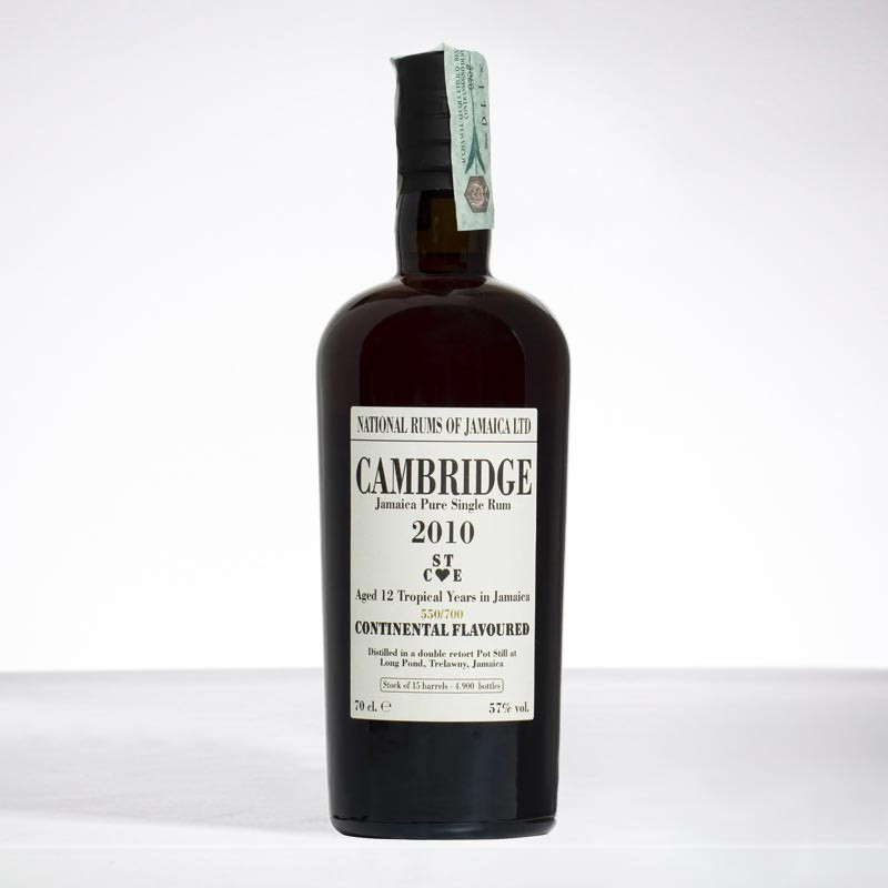 VELIER - LONG POND - 2010 - Cambridge STCE - Small Batch - Rhum hors d'âge - 57° - 70cl