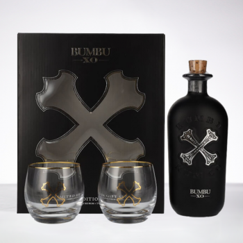 BUMBU - XO - Coffret 2 verres - Rhum hors d'âge - 40° - 70cl