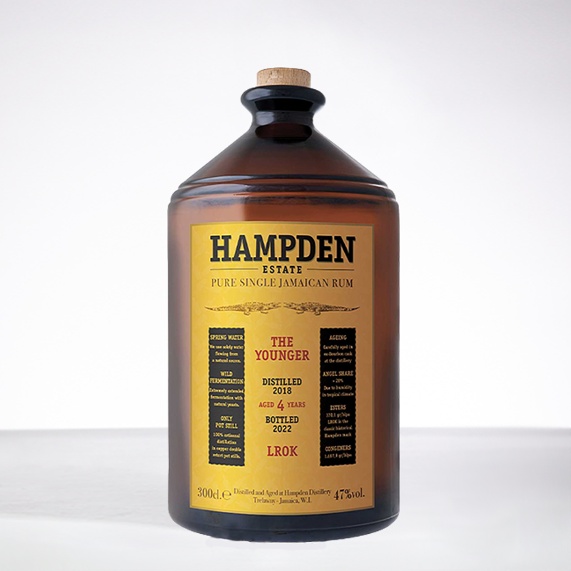 HAMPDEN ESTATE - The Younger - LROK - Distillé en 2018 - Rhum très vieux - 47° - 3L