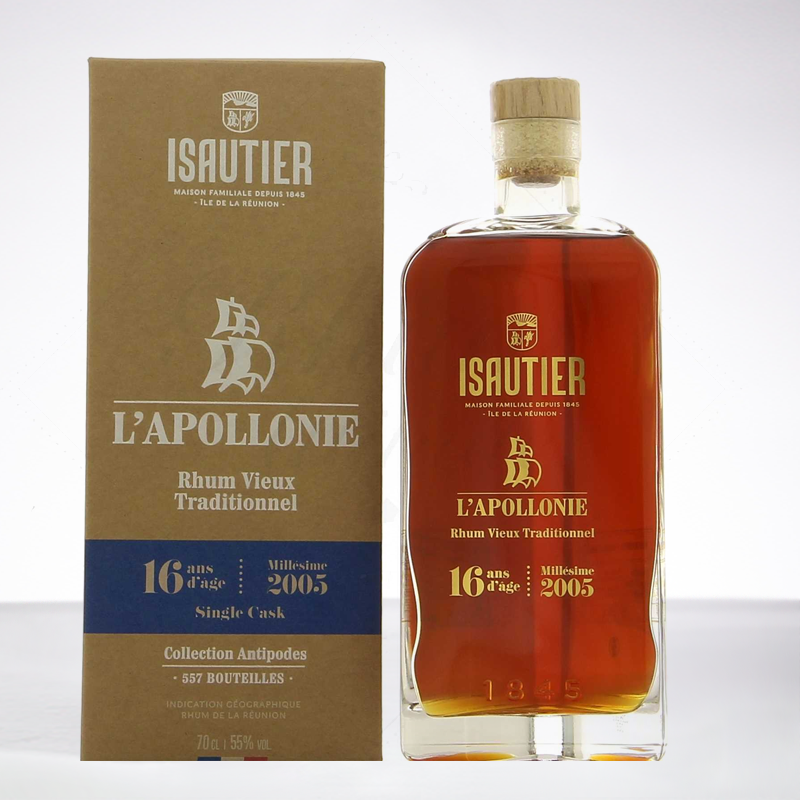 ISAUTIER - L'Apollonie - 2005 - Rhum hors d'âge - 55° - 70cl