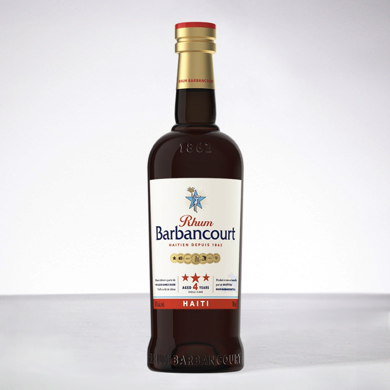 BARBANCOURT - 3 Étoiles - 4 ans - Rhum très vieux - 43° - 70cl