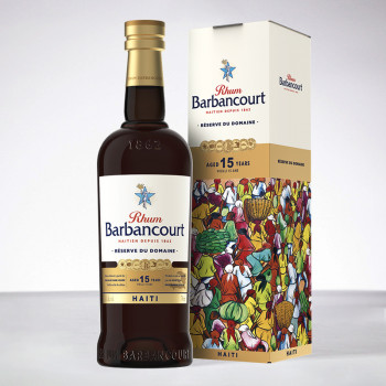 BARBANCOURT - Réserve du domaine - 15 ans - Rhum hors d'âge - 43° - 70cl