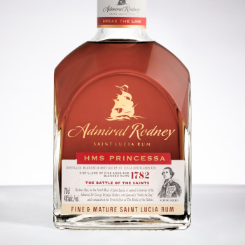 ADMIRAL RODNEY - Princessa - Rhum très vieux - 40° - 70cl