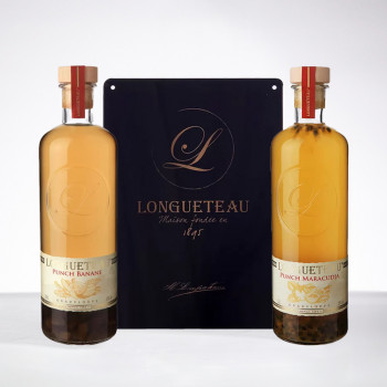 LONGUETEAU - Pack avec un punch Banane + un punch maracudja + une plaque offerte