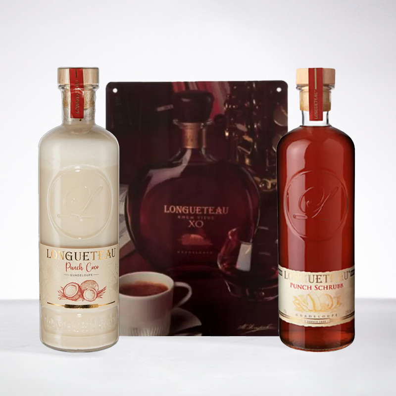 LONGUETEAU - Pack avec un punch coco + un shrubb + une plaque décorative offerte LONGUETEAU - Pack avec un punch coco + un shrubb + une plaque décorative offerte