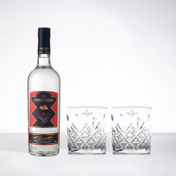 LONGUETEAU - Weißer Rum Jeroboam + Cocktailgläser