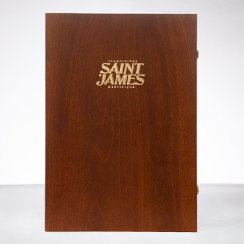 SAINT JAMES - 15 Jahre Alt - Holzbox 2 Gläser - Extra Alter Rum - 43° - 70cl