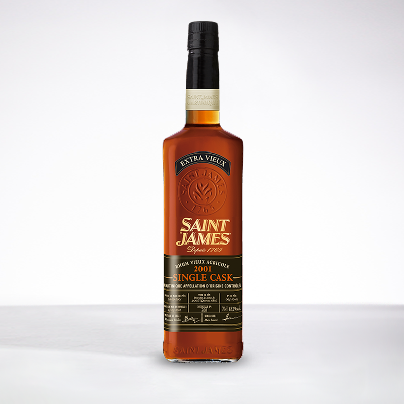 SAINT JAMES - Single Cask 2001 - Rhum hors d'âge - 43,1° - 70cl