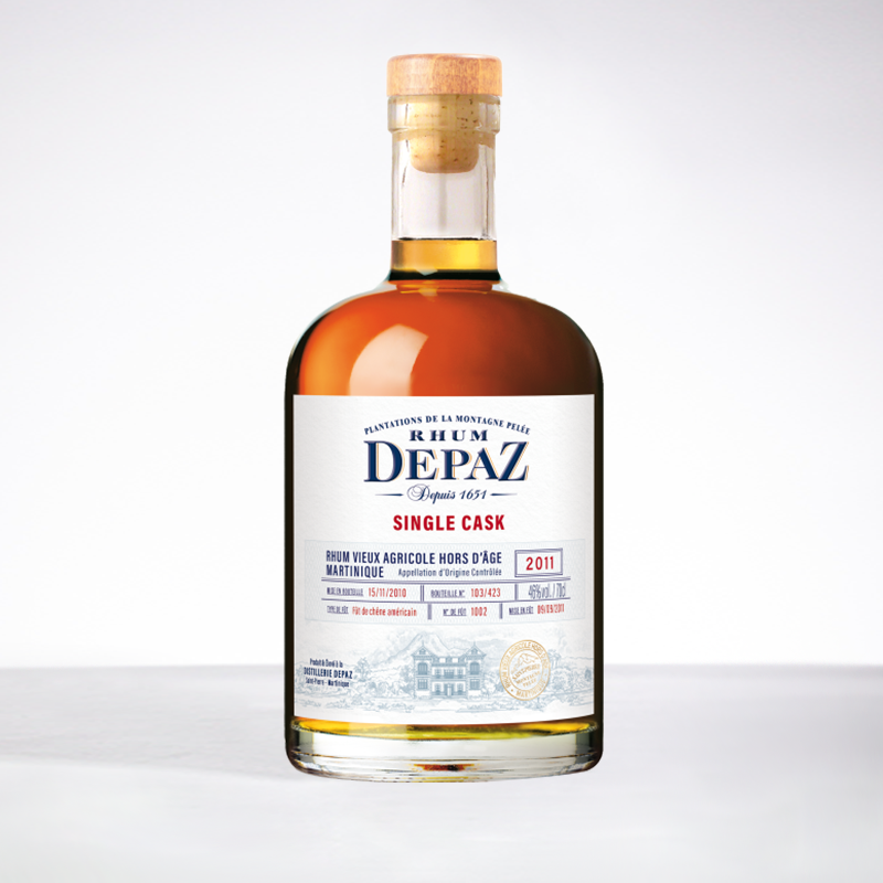 DEPAZ - Single Cask 2011 - Rhum hors d'âge - 45° - 70cl