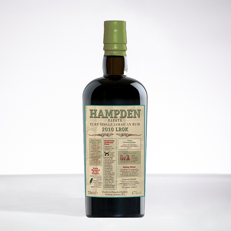 HAMPDEN - LROK - 2010 - Rhum Hors d'age - 47° - 70cl