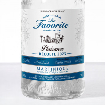 LA FAVORITE - Plaisance 2023 - Canne Bleue - Rhum blanc - 51° - 70cl