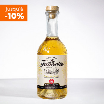 LA FAVORITE - Coeur de Canne - 2 Jahre - Goldener Rum - 45° - 70cl