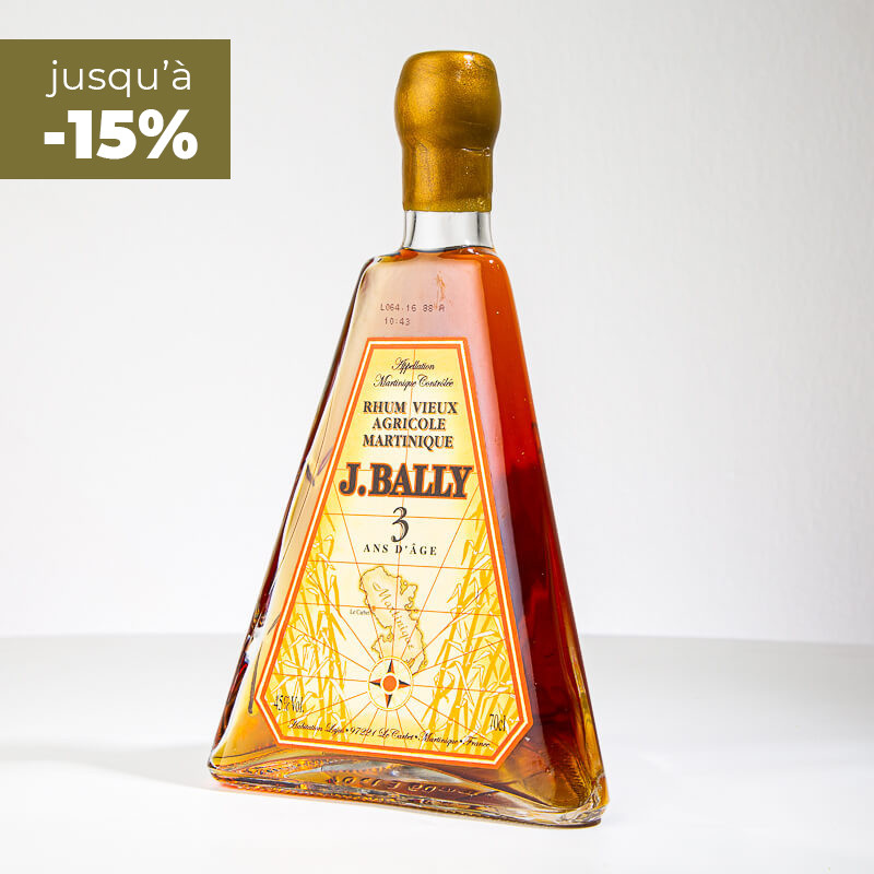 RHUM BALLY - Pyramide 3 ans - Rhum vieux - 45° - 70cl