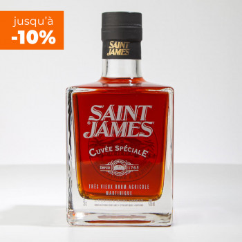 SAINT JAMES - Cuvée spéciale cubique - Sehr alter Rum - 43° - 50cl