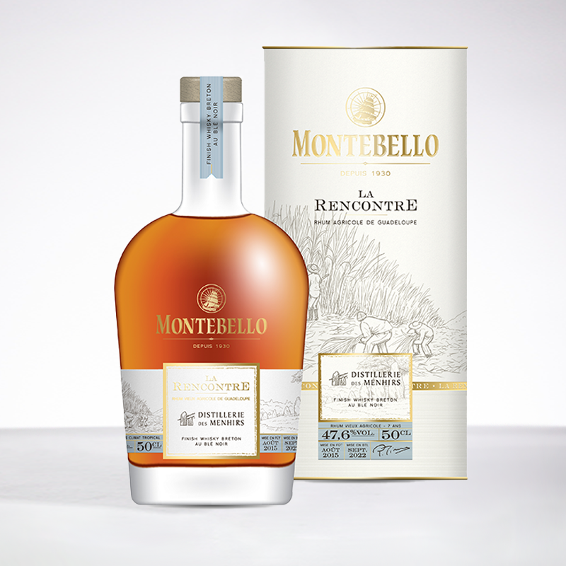 MONTEBELLO - Extra alter rum - 7 ans - Finish Whisky Breton - 47,6° - 50cL MONTEBELLO - Extra alter rum - 7 ans - Finish Whisky Breton - 47,6° - 50cL