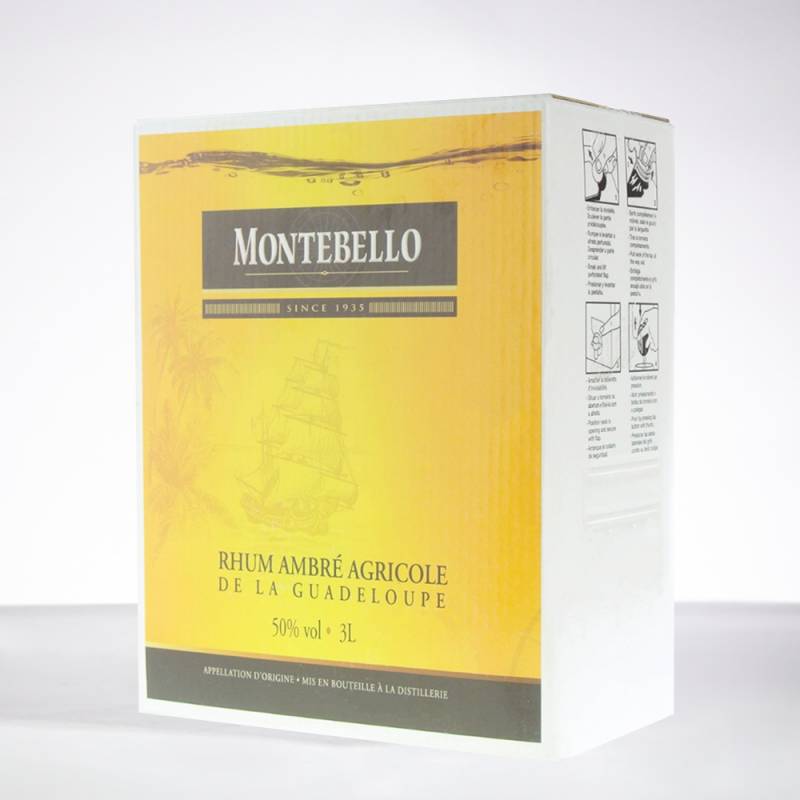 MONTEBELLO - Cubi - Amber Rum - 50° - 3L