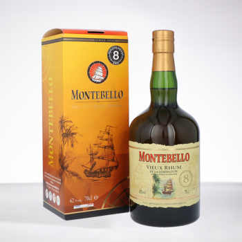 MONTEBELLO - 8 ans - Etiquette Vintage - Rhum Hors d'âge - 42° - 70cl