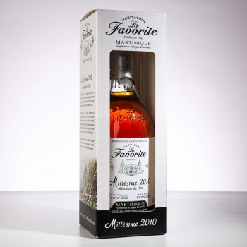 LA FAVORITE - Millésime 2010 - Brut de fût - Numéroté - Rhum hors d'âge - 52,8° - 70cl