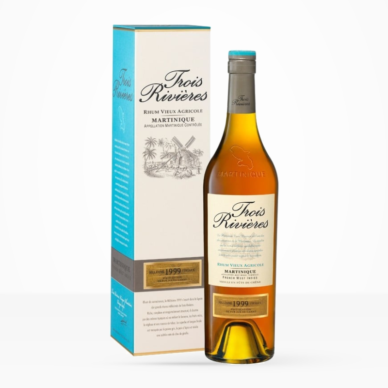 TROIS RIVIÈRES - Rhum très vieux - Millésime 1999 Ancien Packaging - 42° - 70cl