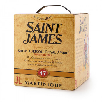 SAINT JAMES - Elevé sous bois - Rhum Ambré - CUBI - 45° - 300cl