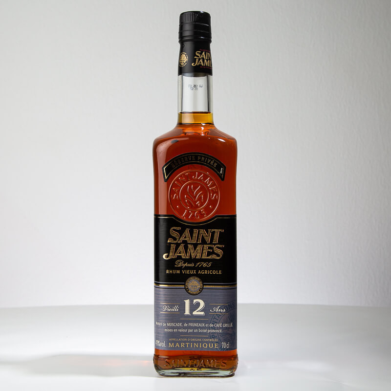 SAINT JAMES - Privatreservat - 12 Jahre alt - Extra Alter Rum - 43° - 70cl