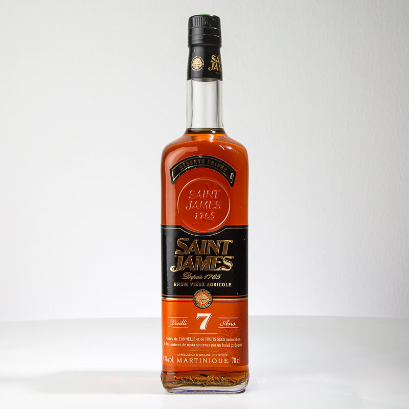 SAINT JAMES - Réserve privée - 7 Jahre - Sehr alter Rum - 43° - 70cl SAINT JAMES - Réserve privée - 7 Jahre - Sehr alter Rum - 43° - 70cl