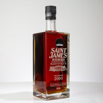 SAINT JAMES - Cuvée spéciale cubique - Jahrgang 2000 - Sehr alter Rum - 43° - 100cl
