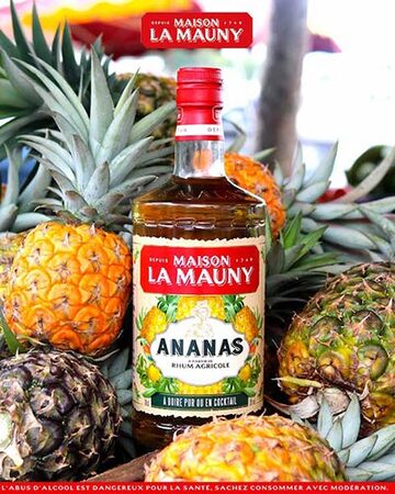 Bouteille de rhum arrangé Ananas La Mauny