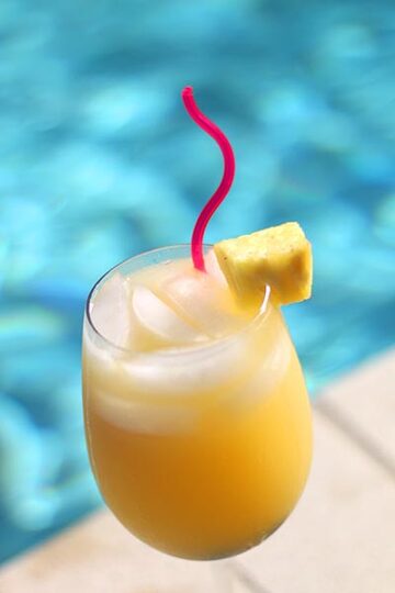 Verre de cocktail Pina Colada rhum Ananas