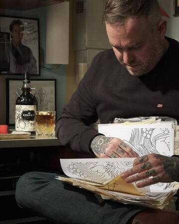 Rhum Kraken - illustrateur tatouage