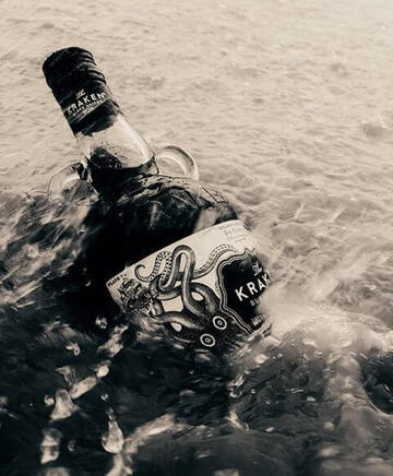 Rhum Kraken - bouteille à la mer